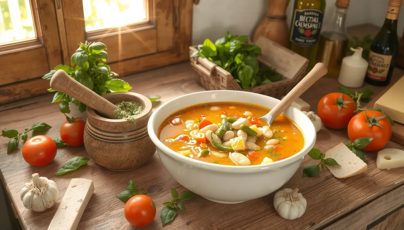 Soupe au pistou : origine, recette traditionnelle et différence avec le pesto