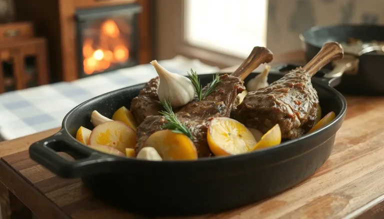 Souris d’agneau confite au four : la recette ultime pour une viande fondante