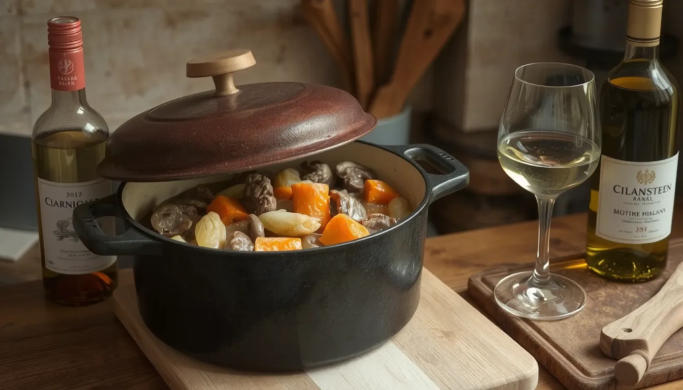 boeuf vin blanc