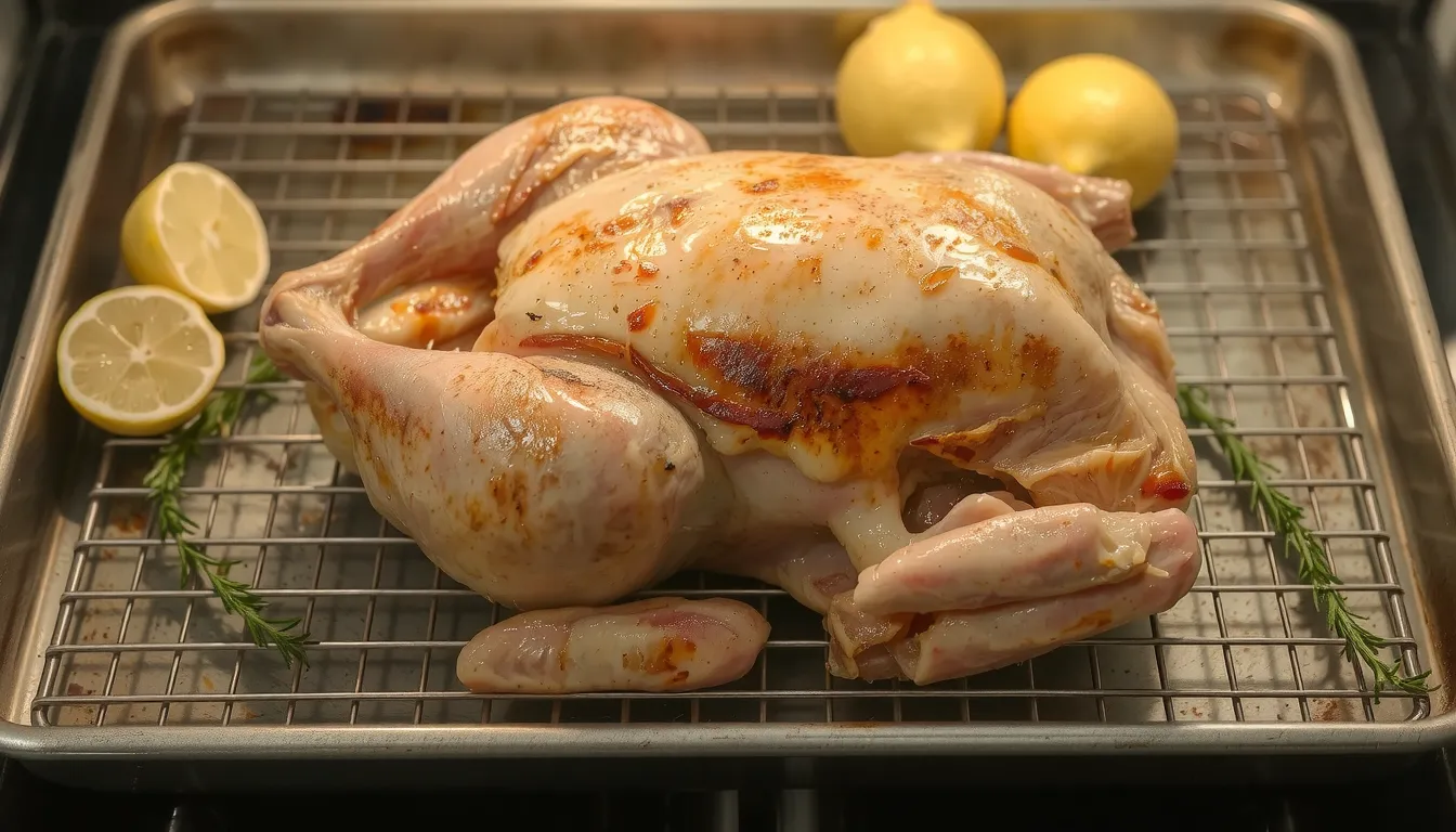 coquelet en crapaudine au four