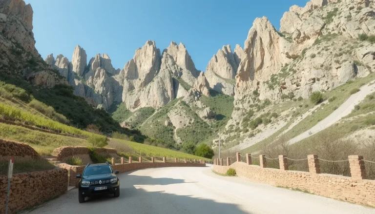 Accès aux Dentelles de Montmirail en voiture : itinéraires, parking et circuits