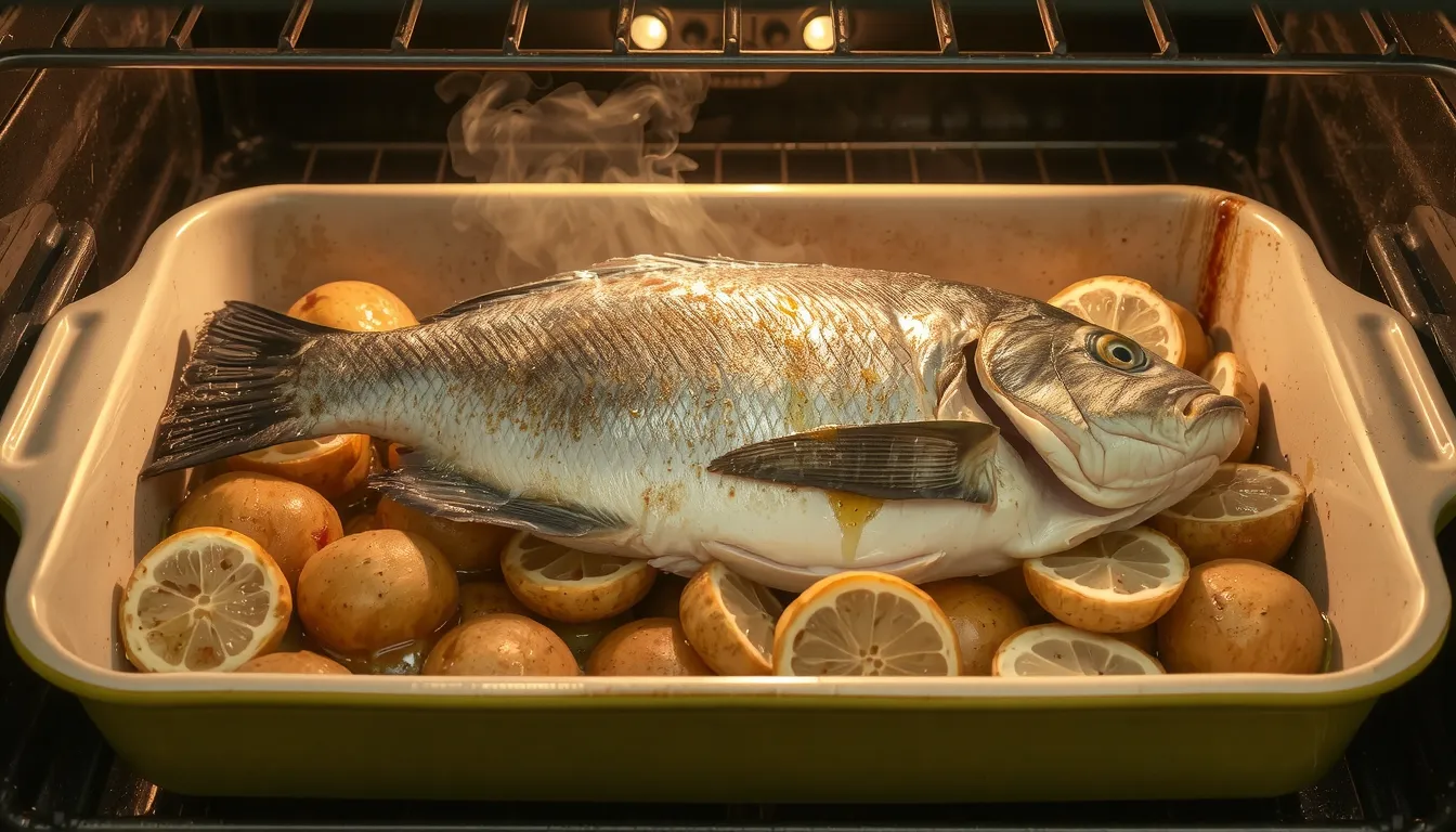 recette dorade au four vin blanc pomme de terre
