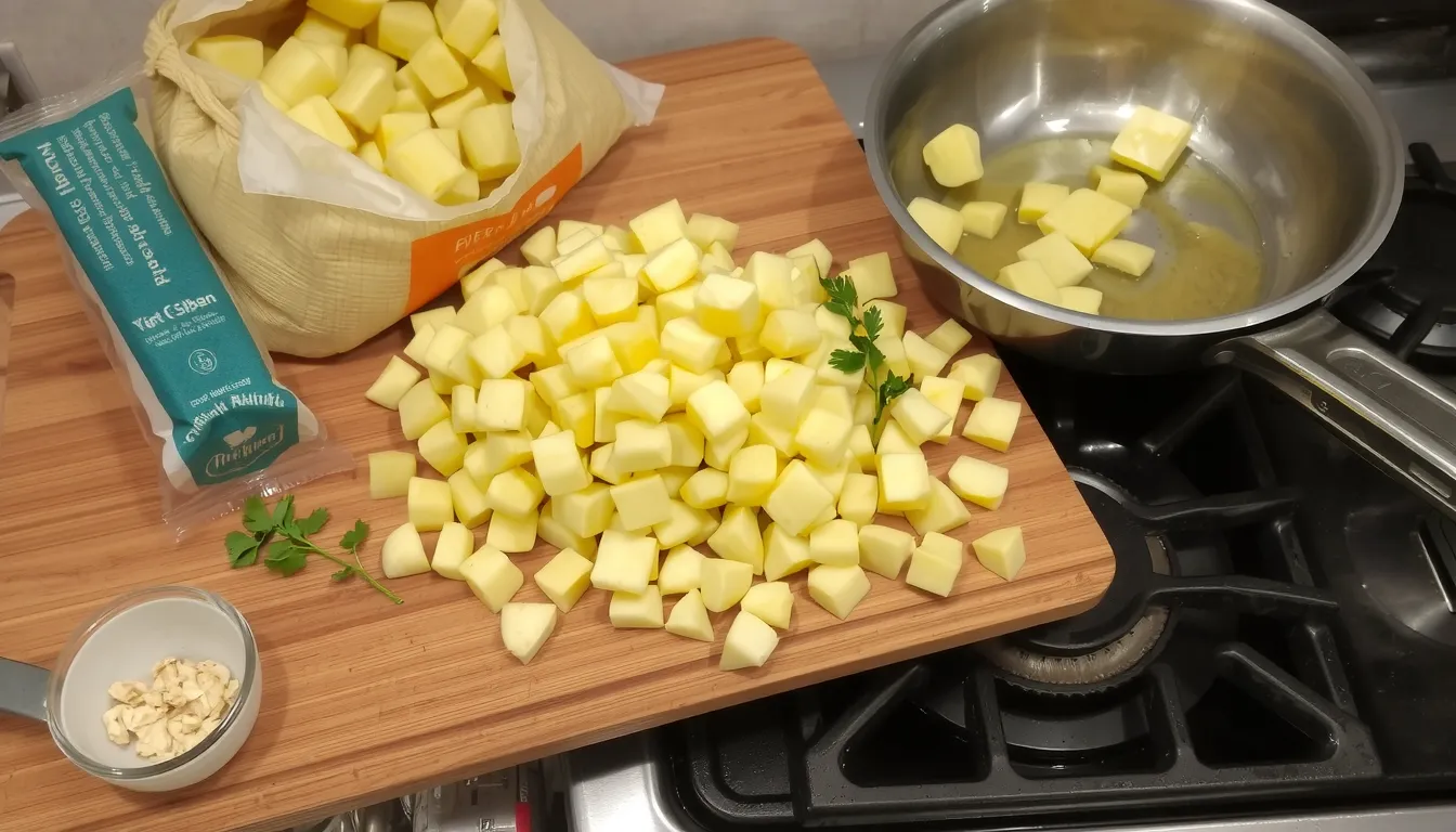 fricassée de pommes de terre