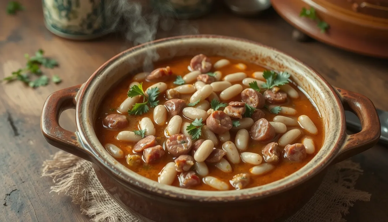 haricots blancs chorizo recette espagnole