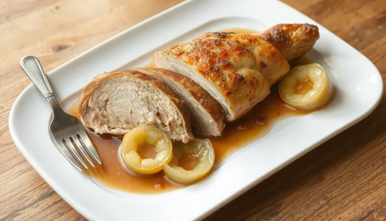 Rôti de porc aux oignons : la recette moelleuse et juteuse