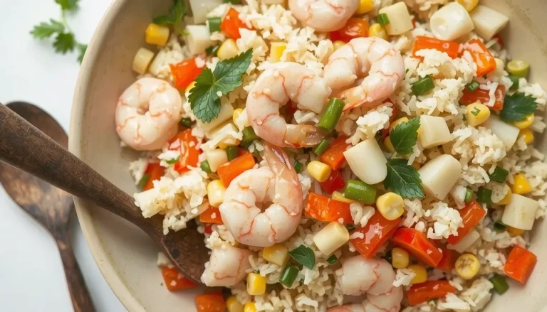 Salade de riz aux crevettes : recette facile et rapide