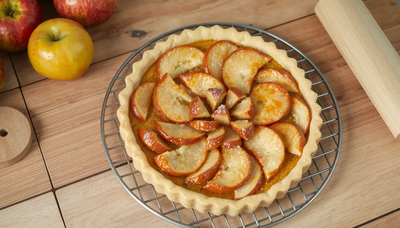 tarte aux pommes sans crème ni compote